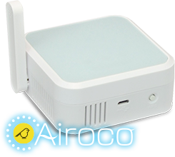 Airoco 測定したい部屋にセンサーを設置します