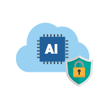クラウド技術とAIの機械学習型検索でネットワーク出⼊り⼝と利⽤端末を守る多層防御イメージ