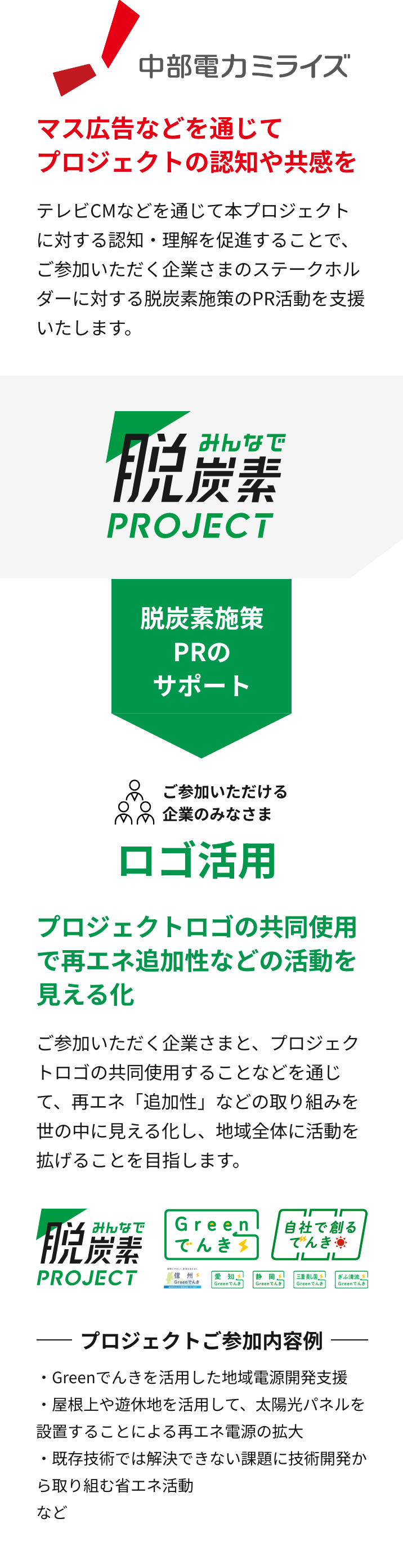 脱炭素のPR支援