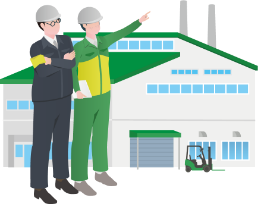 省エネソリューションのイラスト