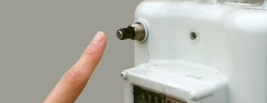 マイコンメーターの復帰ボタンを押し込む説明の画像