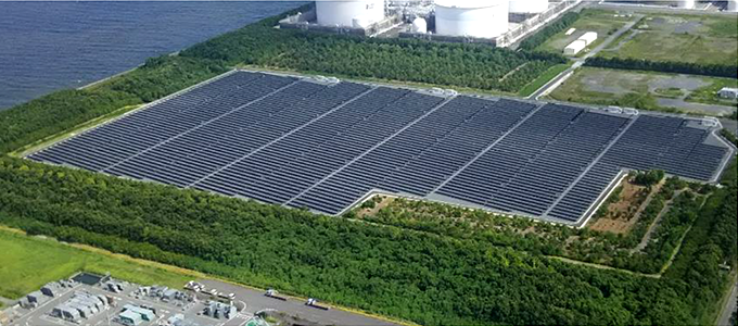 メガソーラーかわごえの外観のイメージ